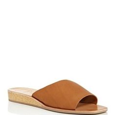 Dolce Vita Womens Hildy Slides Sandals Brown Caramel Leather Slip On 8.5 New Us Shoe Size: Us 8.5 Department: Women Type: Sandal Closure: Slip On Brand: Dolce Vita Style: Slides Sandals Size: 8.5 Color: Brown Model: Hildy Upper Material: Caramel Leather Fastening: Slip On Heel Height: Flat (0 To 1/2 In.) Heel Type: Wedge Pattern: Solid Features: Open Toe Sold As Pictured. Thanks For Looking! Condition: The Item Is A Shelf Pull. Shelf Pulls Were Previously Available For Sale In A Retail Environme Elegant Brown Sandals For Day Out, Chic Brown Slip-on Wedge Sandals, Chic Brown Sandals For Day Out, Dolce Vita Style, Sandals Brown, Slides Sandals, Dolce Vita Shoes, Brown Sandals, Heel Type