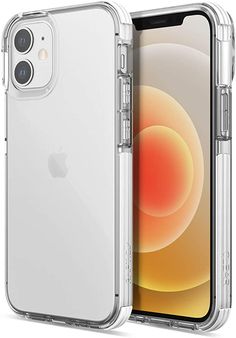 an iphone case that is clear and has a circular design on the inside of it