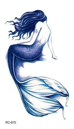 a drawing of a mermaid with long hair