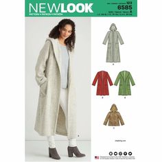 a women's coat and jacket sewing pattern from new look