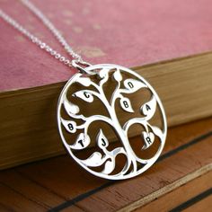 family tree necklace Family Tree Of Life, Custom Family Tree, Personalised Family Tree, Family Rings, Family Tree Necklace, Pink Studs, Family Necklace, Classic Earrings, Tree Necklace