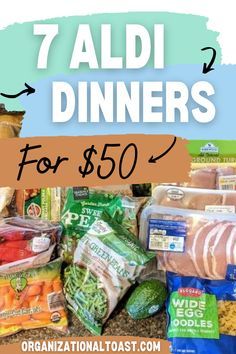 the 7 aldi dinners for $ 50 are on sale