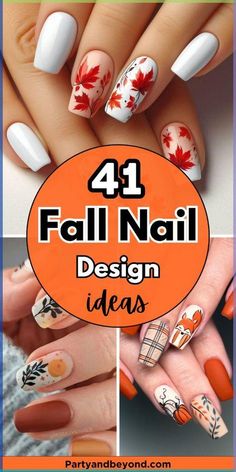 #AutumnInspiredNailArt #FallNailDesignsFor2024 #CozySeasonNailArt #FallColorNailPalette #PumpkinSpiceNailArt #ChillyWeatherNailTrends #AutumnLeavesNailArt #SeasonalNailDesigns #HarvestNailArtInspiration #GoldenFallNailStyles #WarmTonesNailArt #FallingForNailArtThisFall #CrispAirNailDesigns Fun Halloween Nails, Fall Nail Design, Fall Nail Art Designs, Nail Art At Home, Seasonal Nails, Simple Nail Art Designs