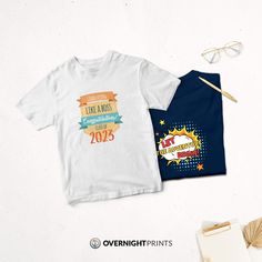 🎓 You Did It! 🎉 Design custom t-shirts for graduating seniors in your life. Make the memories last with #customtees for family and friends to enjoy as much as you will. 🎓 📢 Don't let this special moment slip away! Order your custom #graduation t-shirts today and let the world know that you did it! 🎓✨