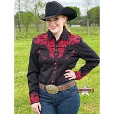 Scully New Womens Gunfighter Pearl Snap Embroidered Cowboy Western Shirt Size L. New Without Tags. Measurements Shown In Photos. Black Embroidered Western Top, Western Style Red Long Sleeve Tops, Red Long Sleeve Western Top, Red Western Long Sleeve Tops, Fitted Embroidered Top For Rodeo, Red Embroidered Long Sleeve Shirt, Fitted Embroidered Shirt For Rodeo, Embroidered Fitted Shirt For Rodeo, Fitted Embroidered Red Shirt