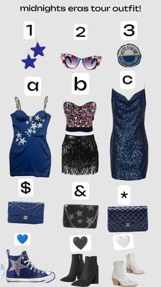 an image of different types of clothes and accessories