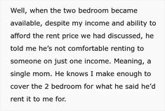 a poem written in black and white with the words well, when the two bedroom become available