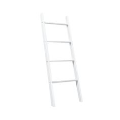 a white ladder on a white background with no one in it's place to climb