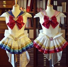 Sailor Moon And Chibi Moon, Sailor Moon Makeup, Sailor Moon Party, Uraraka Cosplay, Sailor Moon Dress, Powerpuff Girls Characters