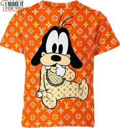 Baby Goofy Louis Vuitton Shirt Check more at https://imakeitforyou.com/product/baby-goofy-louis-vuitton-shirt/ Stitch Clothes, Joker And Harley Quinn, Anime Shirt