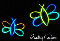 glow in the dark fireflies reading contest