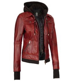 Maroon Bomber Leather Jacket With Removable Hood For Women







Elevate your style with our Maroon Bomber Leather Jacket for Women, complete with a removable hood. This jacket effortlessly combines classic bomber design with a contemporary twist. Crafted from 100% real lambskin leather, it showcases a rich maroon hue that adds a pop of color to your outfit. The removable hood offers versatility, allowing you to switch up your look based on the occasion. Stay fashion-forward and cozy with this Asymmetrical Leather Jacket, Maroon Leather Jacket, Leather Jacket For Women, Comfy Jackets, Black Leather Blazer, Tan Leather Jackets, Black Leather Moto Jacket, Black Leather Biker Jacket, Leather Jacket With Hood