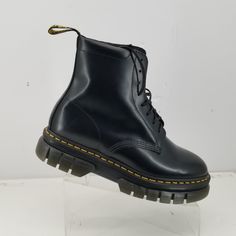 Dr Martens Rikard Chelsea Black Polished Smooth Boot For Men 27833001 Sz 10 New Without Tag Sh11 Clear Tp Black Martin Boots With Rubber Sole For Streetwear, Black Ankle-high Martin Boots For Streetwear, Black Round Toe Martin Boots For Business, Black Martin Boots With Round Toe For Streetwear, Black Ankle-high Martin Boots With Rubber Sole, Black Ankle-high Work Boots With Rubber Sole, Black Lace-up Martin Boots For Business, Black Combat Boots With Rubber Sole For Winter, Winter Black Combat Boots With Rubber Sole