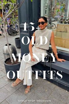 Are you into the old money aesthetic and want to know how to get the look? We’ve got style tips on how to achieve old money style and the quiet luxury aesthetic. Find 19+ chic old money outfit ideas for summer, spring, and fall 2024 that you can easily put together. Explore the best old money outfits for women for summer 2024 and beyond with our quiet luxury style guide. Old Money Dinner Outfits Women, Summer Quiet Luxury Outfits, Dressing Like Old Money, Quiet Luxury Outfits 2024, Old Money Style Summer Women, Old Money Outfit Women For Summer, Old Money Looks Woman, Old Money Outfits Asthetics, Old Money Work Outfits