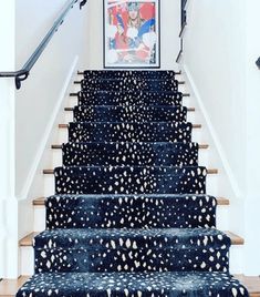 Patterned Stair Carpet, Stairs Runner, Beautiful Stairs, Stair Case, Printed Carpet