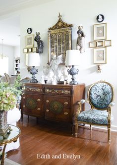 Estate Sale Chest | Edith & Evelyn Popcorn Ceiling Repair, Diy Chinoiserie, Chinoiserie Christmas Tree, French Glam, French Statue, Create Your Own Furniture, Religious Statues, Repurposed Lamp, Chinoiserie Christmas