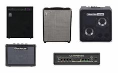 four different amps are shown in this image