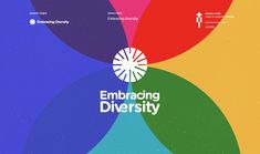 an image of the cover of embracing diversity, with colorful circles in the background