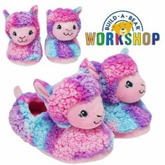 Build A Bear Non Skid Plush Slipper Build A Bear Dog, Dinosaur Slippers, Dog Slippers, Bear Puppy, Build A Bear Outfits, Apple Watch Bands Fashion, Unicorn Slippers, Boys Slippers, Bear Slippers