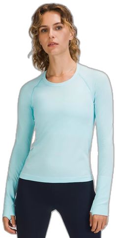 Blue Icing, Swiftly Tech, Womens Long Sleeve Shirts, Race Day, Waist Length, Personal Shopping, Christmas List, How To Run Longer, Women Long Sleeve