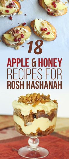 Rosh Hashanah Desserts, Jewish Desserts, Rosh Hashana Recipes, Apple And Honey, Rosh Hashanah Recipes, Jewish New Year