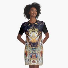 Get my art printed on awesome products. Support me at Redbubble #RBandME: https://www.redbubble.com/i/dress/Abstract-artwork-Oil-painting-Ethnic-decor-Color-design-0476-01-wW-by-ArtBrushDesign/129399771.TGIUM?asc=u Casual Fits, Designer Dresses