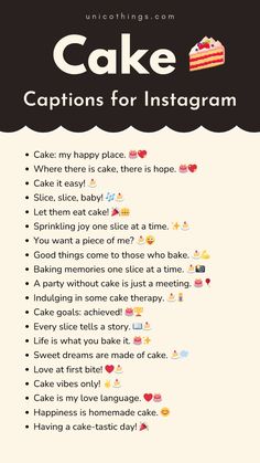 cake captions for instagram