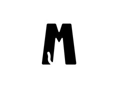 the letter m is made up of black letters