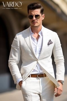 >>ORIGINAL ARTWORK AND CONTENT, PLEASE DO NOT COPY<< Men Suits, Suits For Man, Elegant White Linen Two-Piece Business Suit for Men | Classic Formal Wear for a Sharp Look, Stylish Formal Attire for Special Occasions, Formal attire, Formal Fashion Slim Fit Suit, Formal piece Wedding Suit, Double Breasted, Formal Fashion Slim Fit Suit. Elevate your style with our meticulously crafted White Linen Two-Piece Business Suit for men. Designed for the modern professional, this classic ensemble seamlessly Designer White Suits With Suit Collar, Designer White Single Breasted Suit, Designer White Single-breasted Suit, White Linen Semi-formal Suits, White Linen Suit With Lapel Collar, Luxury White Linen Suits, Mens Suitcase, Amazing Houses, Suits Men Business