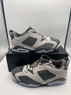 New With Box Missing Lid RARE Next Day Shipping Message With Any Questions Casual Gray Synthetic Jordan Shoes, Casual Jordan Shoes For Outdoor, Nike Gray Jordan Shoes For Sports, Casual Nike Jordan Shoes In Gray, Casual Gray Nike Jordan Shoes, Air Jordan 6 Retro, Jordan Sneaker, Nike Air Jordan 6, Jordan 6 Retro