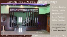 an advertisement for a restaurant called jonson upc & pwc partition design, featuring the entrance