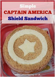 an image of a sandwich made to look like captain america