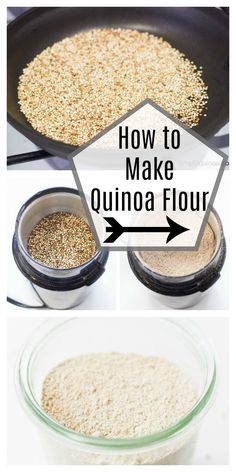 how to make quinoa flour in a skillet with instructions for making it