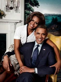 Our President & First Lady Malia And Sasha, Michelle And Barack Obama, Bloc Party