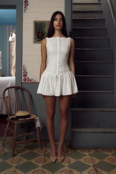 Mirror Palais, Kissing Booth, Mini Tank Dress, Cooler Look, Flare Mini Dress, Kochi, White Embroidery, Look Cool, Tank Dress