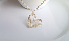 Lace Heart Necklace Wire Wrapped Fox Pendant, Heart Necklace Gold, Valentine's Day Gold-tone Heart Pendant Necklace, Fox Pendant Necklace, Fox Necklace, Gold Door, Fox Jewelry, Foxes Necklace, Fox Pendant