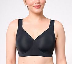 Stretching up to 3 where you need it most, this seamless wirefree bra provides plenty of comfort and support. From Evelyn & Bobbie.\n\nOriginal item is A587080. This product may be a customer return, vendor sample, or on-air display and is not in its originally manufactured condition. It may not be new. In some instances, these items are repackaged by QVC. Full Coverage Shaping Seamless Bra, Seamless Shaping Full Coverage Bra, Shaping Full Coverage Seamless Bra, Seamless Full Coverage Solid Color Bra, Solid Color Full Coverage Seamless Bra, Seamless Shapewear Bra, Elegant Full Coverage Seamless Sports Bra, Evelyn Bobbie, Coverage Bras