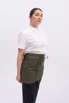 USA made shorty waist aprons, perfect as a bartender apron or server apron. Made in the USA, these high-quality short waist aprons consist of durable and comfortable fabrics. Tilit’s short waist aprons feature two hip patch pockets and 100% cotton waist straps. This makes the Shorty Server Apron the prefect choice for functional stylish bartender and server uniforms. Order modern short aprons for your work wardrobe today! Width: 30"Length: 16.5"Waist Strap: 38" Server Uniforms, Bartender Apron, Waist Aprons, Hotel Uniforms, Waiter Uniform, Server Apron, Chef Pants, Hotel Uniform, Chef Wear