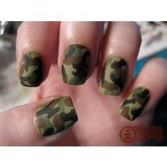 Use this as an accent nail using several shades of the main nail color you are using. You don't have to use greens and browns to show support for our troops! Military Nails, Camouflage Nails, Camo Nails, Cute Nail Art Designs, Her Nails, Dark Nails, Cool Nail Designs, Nail Paint