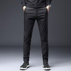 Classic Casual Style, Casual Summer Pants, Casual Pants Style, Solid Color Pants, Business Pants, Classic Pants, Stylish Pants, Colored Pants, Classic Casual