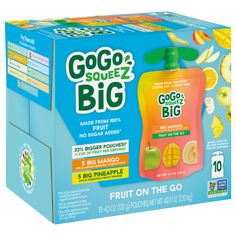 gogo squeezez big fruit on the go drink mix, orange and pineapple