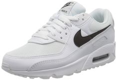 PRICES MAY VARY. Rubber sole Air Max 90 Women, White Running Shoes, Black And White Sneakers, Sport Shoes Women, Nike Air Max For Women, Air Max Women, Cute Nikes, Shoe Black, Nike Air Max 270