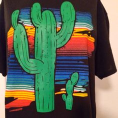 Brand New Never Worn Cactus Tee Shirt. Medium. No Brand Multicolor Casual T-shirt For Cinco De Mayo, Casual Multicolor T-shirt For Cinco De Mayo, Casual Graphic Print Tops For Cinco De Mayo, Casual Cinco De Mayo Graphic T-shirt, Black Graphic T-shirt For Cinco De Mayo, Black Cinco De Mayo Graphic T-shirt, Cinco De Mayo Black Graphic T-shirt, Cactus Tshirt, No Brand