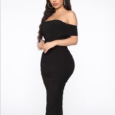 Questions? Leave A Comment Below! Black Ruched Off-shoulder Maxi Dress, Ruched Off-shoulder Maxi Dress For Night Out, Black Off-shoulder Ruched Midi Dress, Off-shoulder Ruched Maxi Dress For Night Out, Black Ruched Maxi Dress For Night Out, Casual Ruched Maxi Dress For Night Out, Black Ruched Maxi Dress For Date Night, Orange Cocktail Dresses, Black Blazer Dress