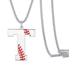 PRICES MAY VARY. Baseball Gifts:This Baseball jewelry is the perfect gift for Teen boys,Men,friends, Dad, father, boyfriends,sons,Coach,Team and baseball lovers.Baseball Gifts Perfect for Birthday, father's day,Valentine's Day, back to school ,Christmas, father's day, Baseball Game. Baseball Initial Letter Necklace:This boys baseball alphabet necklace contains 26 letters, each letter has a different meaning,men can choose the special letter,Choose your Initial letter, or give this baseball gift Gifts For Baseball Lovers Boys, Baseball Gifts For Boyfriend, Baseball Letters, Baseball Jewelry, Men Friends, Baseball Necklace, Special Letters, Alphabet Necklace, Gifts For Teen Boys