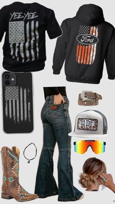 Country Girl Fits For School, Country Girl Outfits, Country Girl Style Outfits, Country Fall Outfits, Country Outfits Women, Country Fits, Country Clothes, Cute Cowgirl Outfits, Western Fits