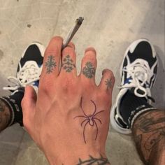 Damon Torrance, Hand Tatto, Devils Night, Stick N Poke, Hand Tats, Stick N Poke Tattoo, Fire Tattoo, Spider Tattoo