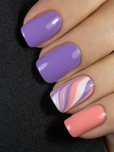 Painted Wisteria, Fingernails Painted, Purple Nail Art, Picture Polish, Purple Nail Designs, Purple Nail, Pretty Nail Art Designs, Short Acrylic Nails Designs, Fancy Nails