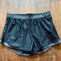 Under Armour Women Shorts New With Tag Size: L Color: Black 100% Authentic! From Smoke Free Home And Pet Free Environment. Under Armour Black Workout Bottoms, Under Armour Black Workout Shorts, Under Armour Black Athleisure Shorts, Black Athleisure Shorts By Under Armour, Under Armour Black Shorts With Built-in Shorts, Under Armour Elastic Waistband Shorts, Under Armour Elastic Waistband Short Bottoms, Under Armour Shorts With Elastic Waistband, Under Armour Black Shorts With Elastic Waistband