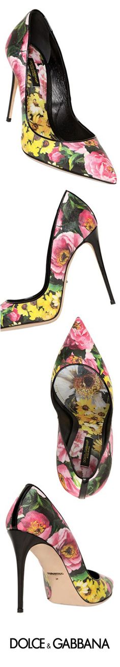 Floral Pumps, Chic Chic, Floral Shoes, Dolce E Gabbana, Kinds Of Shoes, Gorgeous Shoes, Fabulous Shoes, Pretty Shoes